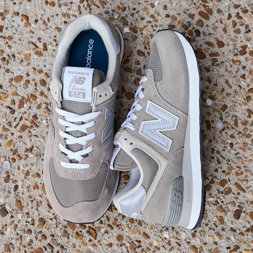 Tenis New Balance 574 Mod. 401875 Athletic Gris Mujer / J