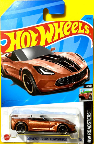 Hot Wheels Carro Corvette C7 Z06 Convertible + Obsequio