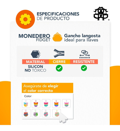 Monedero Fidget Toy Pop It Juguete Burbuja Anti Estres 1021