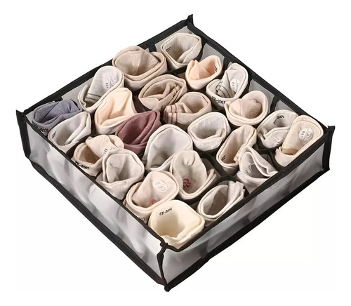 Organizador De Calcetines Separador Cajones Plegable 24cavid Organizador De Ropa Interior Calcetines Almacenador Closet Interior Hogar Pasteleriacl