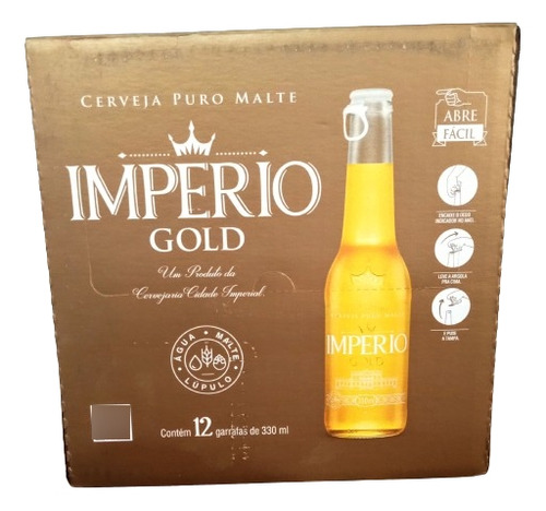 Cerveja Império Gold 330ml Cx C/12 