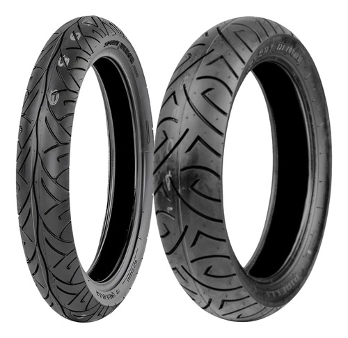 Par Pneu Sport Demon 100/80-17 + 150/70-17 Sem Câmara