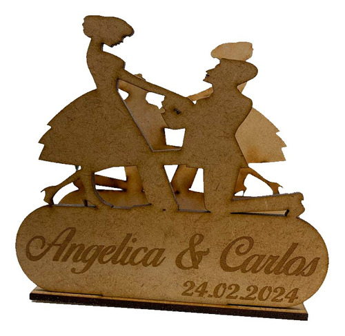 Servilleteros Personalizados 15 Pz Novios Pareja Boda Mdf