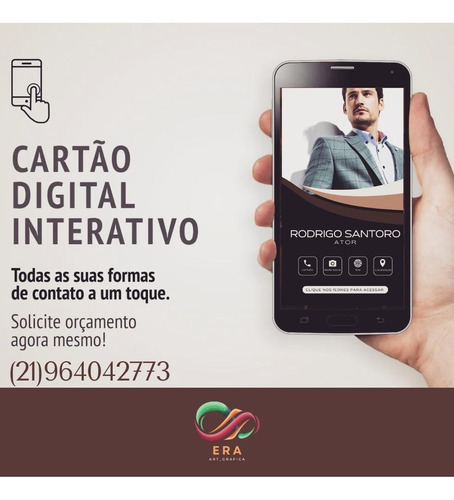 Cartão Visita Virtual Digital Interativo Para Whatsapp /emal