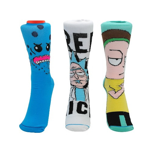 Calcetas De La Caricatura Rick Y Morty,  Free3 Pares