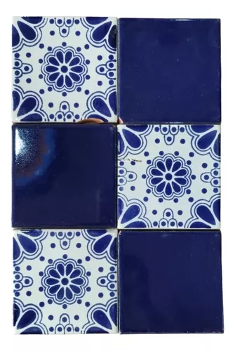 Kit 48 Adhesivos azulejos Talavera