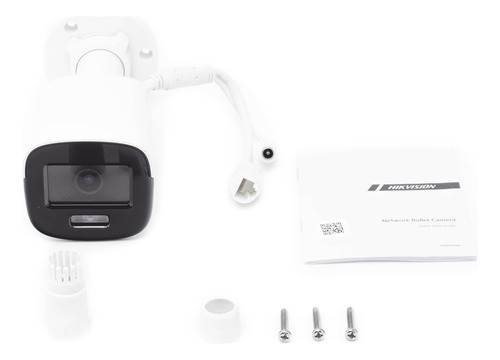 Cámara Bala Ip 4mp Lente 2.8 Mm Dual Light 30 Mts Luz Blanca