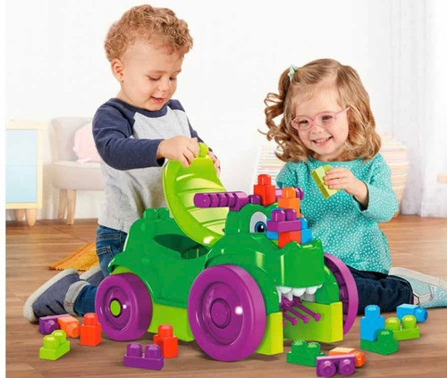 Mega Bloks Mattel Cocodrilo Montable 3 En 1