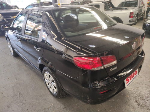 Imagem 4 de 11 de Siena El 1.4 Mpi Fire Flex 8v 2011 /2011 Preto Completo Veja