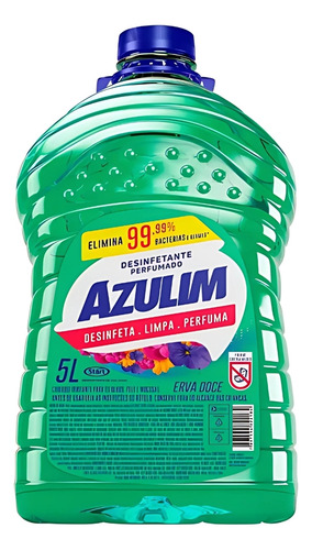 Desinfetante Perfumado Azulim- Stasrt 5l Fragrância Erva doce