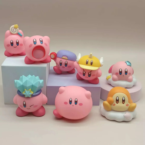 Kirby Star Set 8 Figuras Pixie Mirror Maze Capsule Doll