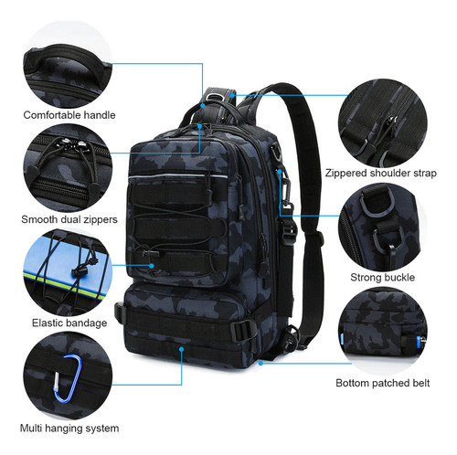 Mochila Para El Cuerpo De Pesca, Bolsa Para Aparejos, Esling