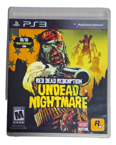 Jogo Ps3 Red Dead Redemption Undead Nightmare - Usado