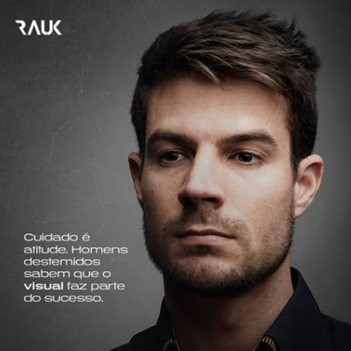 Kit 2 Shampoo Masculino 3x1 Barba Cabelo Crescimento Rauk