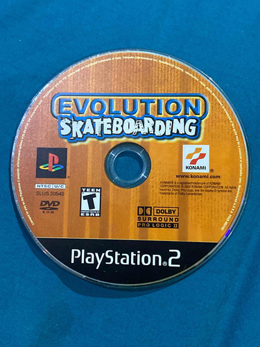 Evolution Skateboarding Playstation 2 Ps2 Solo Disco