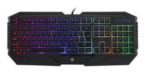 Teclado Gamer Hp K110 Rgb Retroiluminado En Español