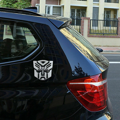 Transformers Coche Vinilo Metal Estéreo Decor, 2 Unidades