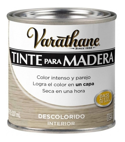 Imagen 1 de 5 de Tinte Para Madera Varathane Color Intenso Seca En 1 H 946 Ml