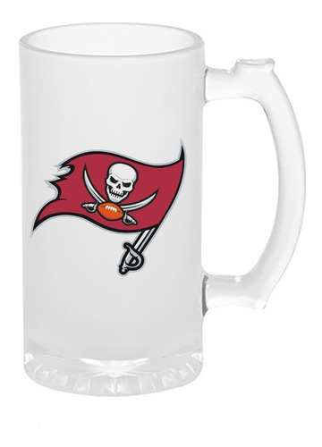 Tarro Cervecero Tampa Bay Buccaneers 16oz=473ml Satinado