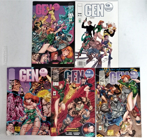 Comics Gen 13 Miniserie Inicial 5 Ejemplares Editorial Vid