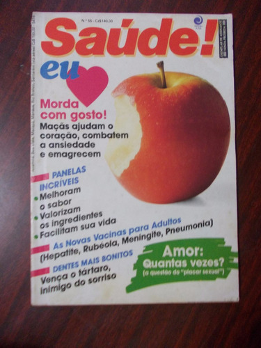 Saúde! Ed.55 - Abril 1988 - Maçãs - Dentes - Panelas Incríve