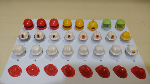 Playmobil Capacetes - Cada Unidade (Usado)