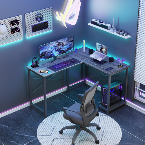 Escritorio L Para Computadora Mesa Juegos Esquina 1.27m Sopo