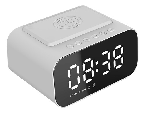 Reproductor De Audio Bt5.0 Alarma Mp3 Reloj De Escritorio In