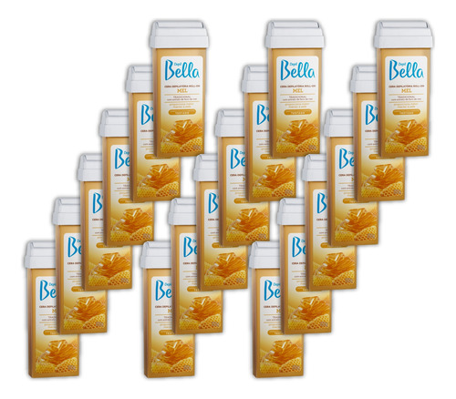 Depil Bella 18 Cera Rollon Depilatória Mel 100g