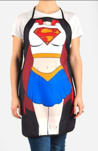 Delantal De Poliester, Super Heroe, Supergirl