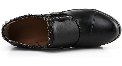 Dadawen Zapatos De Vestir Oxford Con Plataforma De Encaje, C