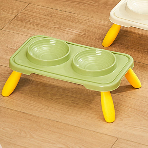 Cuencos Para Perros Dobles Cuencos Para Agua Verde Amarillo