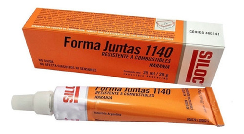 Siloc 1140 Forma Juntas Resistente Combustible Nafta 28g Color Naranja