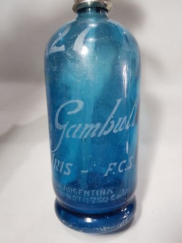 Imagen 4 de 9 de Antigua Soda José Gambuti Pico Coincidente Azul Mag 58885