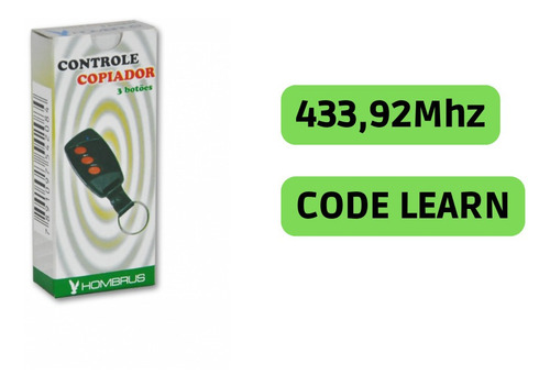 Kit 10 Controle Central De Alarme E Portão 433mhz Code Learn