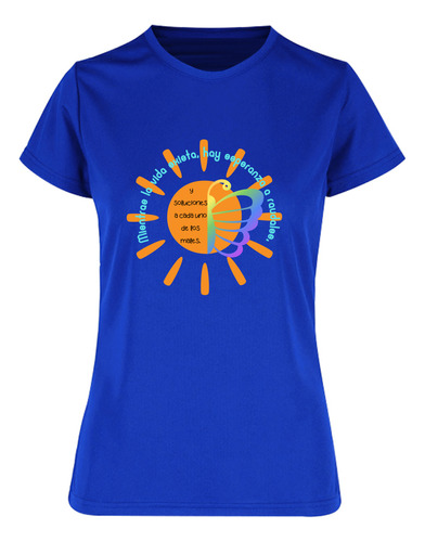 Playera Deportiva Mujer Mientras Haya Vida - Sol