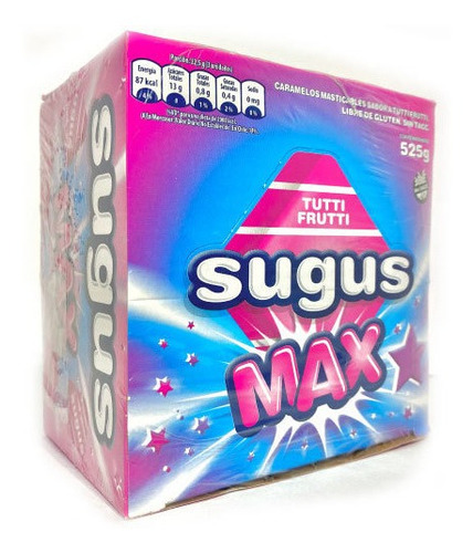 Caramelos Sugus Max Tutti Fruti Paquete Por 70 Unidades