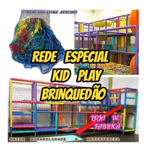Rede Para Brinquedo Playground 35 Mts Quadrados Na Malha 5
