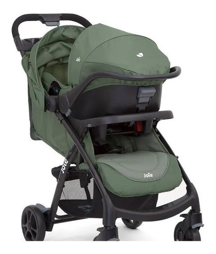Cochecito de paseo Joie Muze travel system coal con chasis color negro