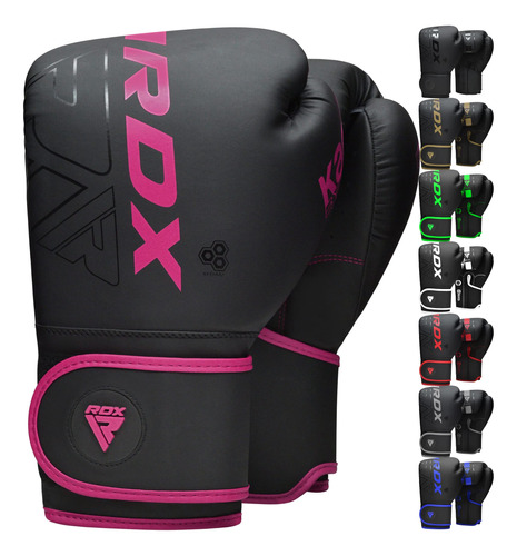 Rdx Guantes De Boxeo Para Mujer Muay Thai, Cuero Maya Hide .