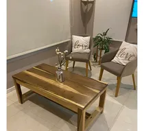 Comprar Mesa Ratona En Madera Maciza  Guayubira + Tapa Guayubira 2 