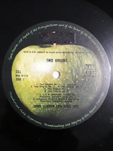 Lp - John Lennon - Two Virgins - 1a Ed. Inglesa (uk) 1968