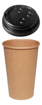 Comprar Vaso Kraft Encerado 16oz Para Café Incluye Tapa Pkt \u002F100pzs 