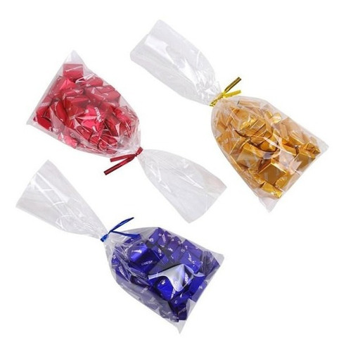 Bolsa Plástica Rectangular Transparente 10x15 Cm (100 Unids)