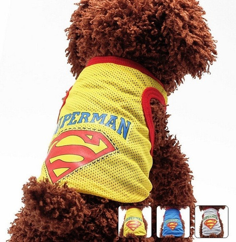 Imagen 2 de 2 de Ropa O Disfraz De Mascota Modelo Superman C