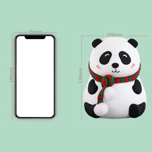 Silicona Led Sensor Táctil Luz Nocturna Linda Panda