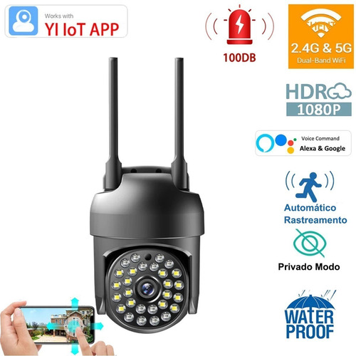Cámara Wifi 5g 1080p Monitor De Visión Nocturna En Color Par