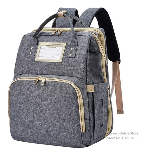 Imagen 10 de 10 de Bolso Pañalera Con Cambiador De Bebé Plegable