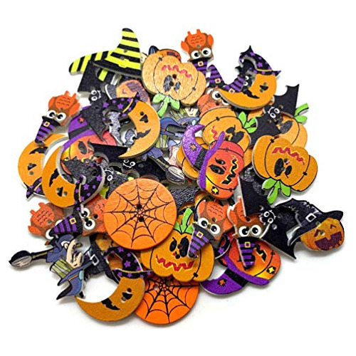 Botones De Madera De Colección De Halloween - Botones ...