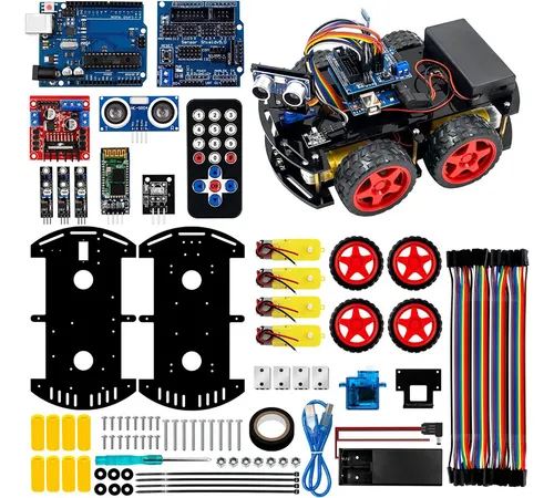 comprar Kit De Coche Robot Inteligente 4wd Compatible Arduino Uno R3